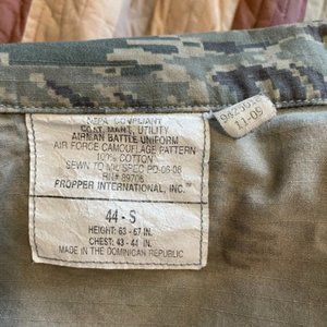 Authentic Military Issue Camo Chore Cargo Jacket
